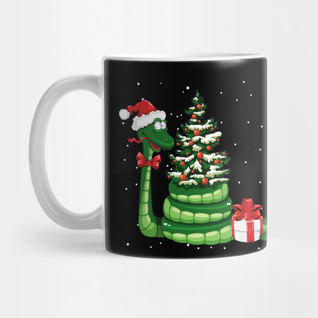 Funny Santa Snake Christmas Gift by TeeSky